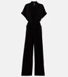 Norma Kamali Geralyn Striped Semi-sheer Jumpsuit
