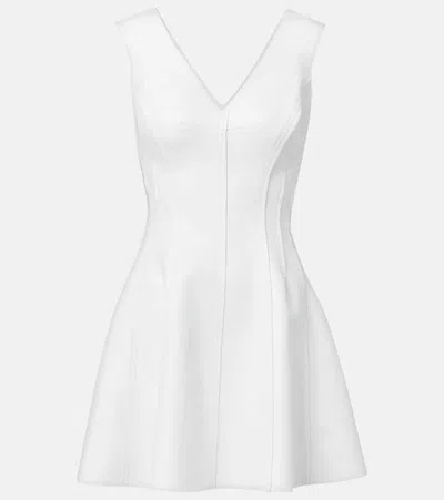 Norma Kamali Grace Faux Leather Minidress