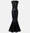 Norma Kamali Sleeveless Grace Fishtail Gown In Black