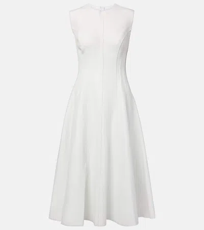 Norma Kamali Grace Midi Dress In White