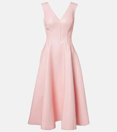 Norma Kamali Grace Midi Dress In Pink