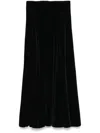 Norma Kamali Grace Midi Skirt In Black