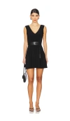Norma Kamali Grace Jersey Mini Dress For Women In Black