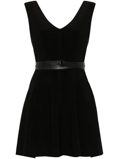 Norma Kamali Grace Jersey Mini Dress For Women In Black