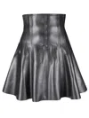 Norma Kamali Grace A-line Mini Skirt In Black