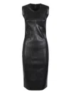 Norma Kamali Grace Panelled Dress In Black
