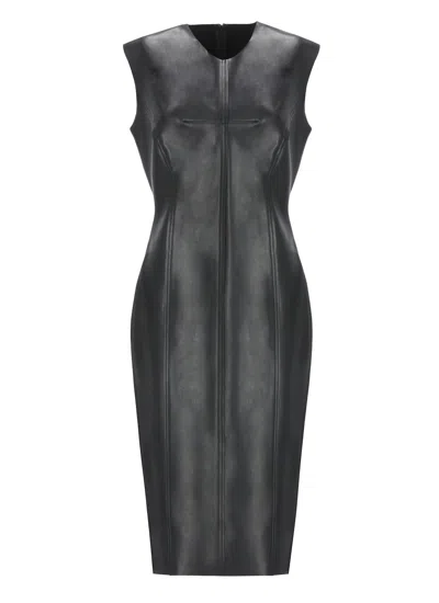 Norma Kamali Grace Pencil Dress In Black