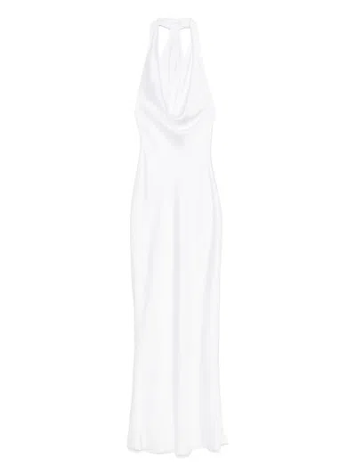 Norma Kamali Halter Drape Gown