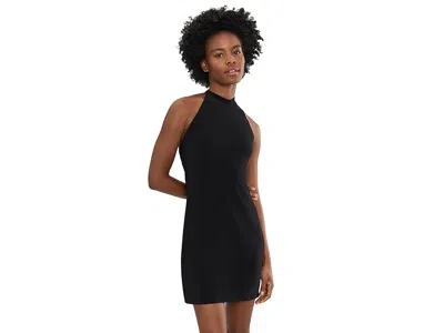 Norma Kamali Halterneck Mini Dress In Black