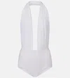 Norma Kamali Slinky Marissa Ruched Halterneck Swimsuit