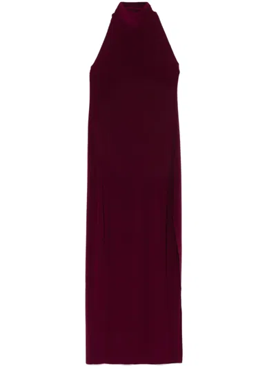 NORMA KAMALI HALTERNECK MAXI DRESS