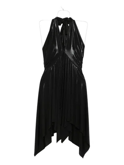 Norma Kamali Halterneck Mini Dress In Black