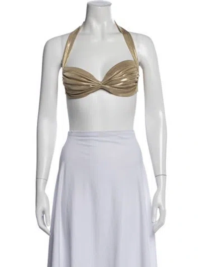 Pre-owned Norma Kamali Halterneck Sleeveless Sports Bra
