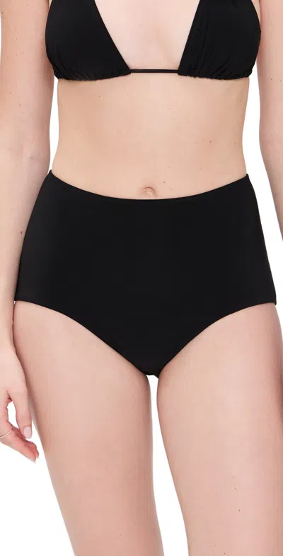 Norma Kamali High Rise Boy Short Bottoms Black
