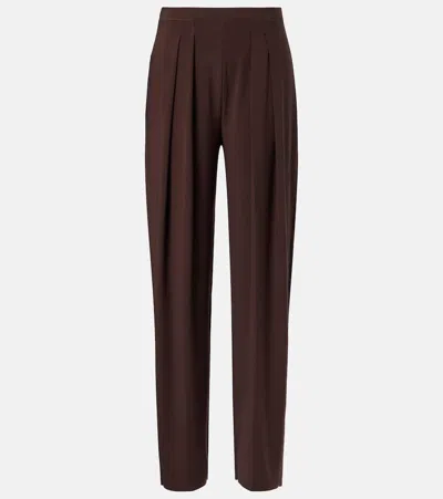 Norma Kamali High-rise Jersey Wide-leg Pants