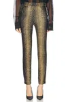 Norma Kamali High Waisted Pencil Leg In Python