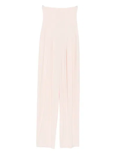 Norma Kamali High-waisted Trousers In Pink
