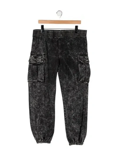 Pre-owned Norma Kamali High-rise Straight Leg Jeans In Gray