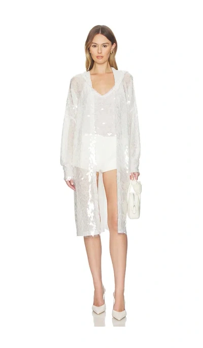 Norma Kamali Hooded Robe In Transparent