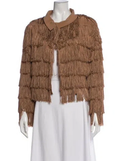 Pre-owned Norma Kamali Jacket In Brown