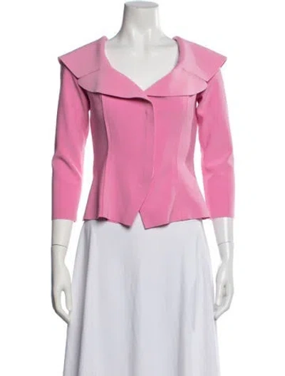Pre-owned Norma Kamali Jacket In Pink