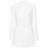 Norma Kamali Exposed-seams Single-breasted Blazer In White