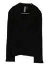 Norma Kamali Lapels Draped Jacket In Black