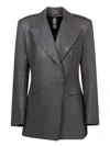 Shop Norma Kamali Jackets In Grey