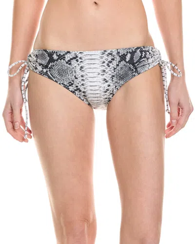 Norma Kamali Jason Bikini Bottom In Silver