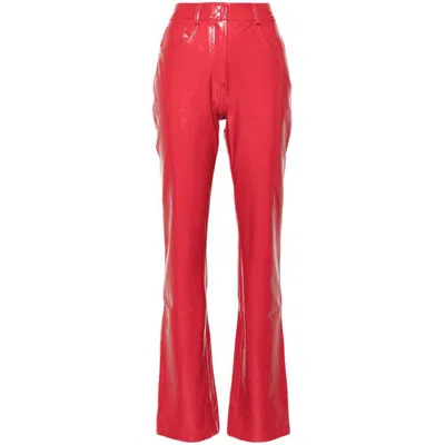 Norma Kamali Jeans In Red