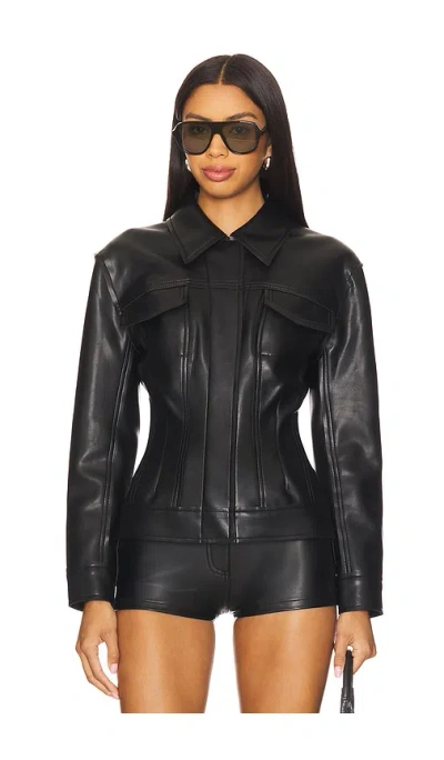 Norma Kamali Jeans Jacket In Black