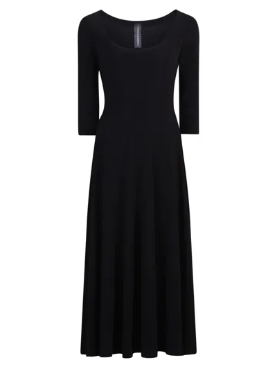 Norma Kamali Jersey Dress In Black