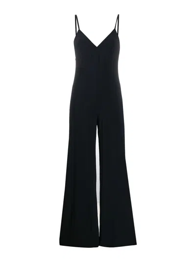 Norma Kamali Underwire Fishtail Jumpsuit In Black