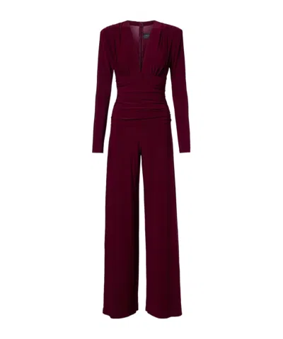 Norma Kamali Jersey Jumpsuit In Brown