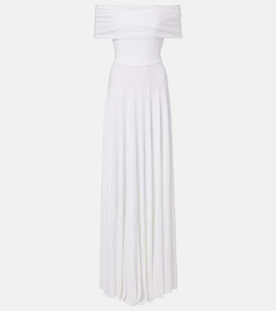 Norma Kamali Jersey Maxi Dress In Orange