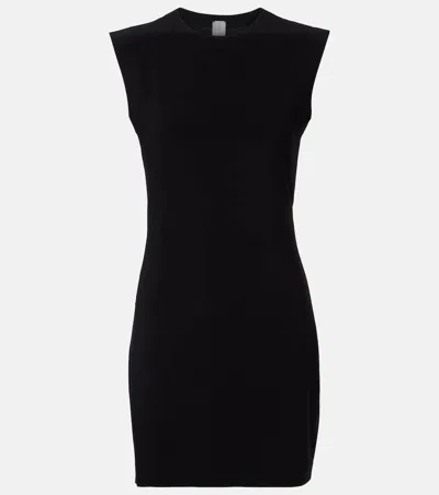 Norma Kamali Jersey Minidress In Black