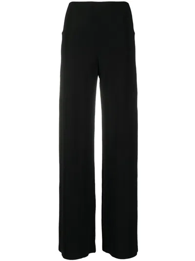 Norma Kamali Jersey Trousers In Black