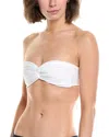 Norma Kamali Johnny D Bikini Top In White