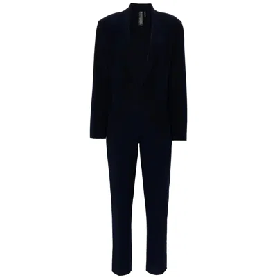 Norma Kamali Jumpsuits Blue In Black