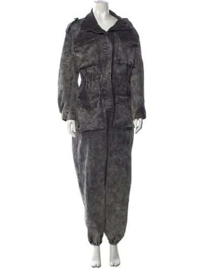 Pre-owned Norma Kamali Jumpsuit In Grey