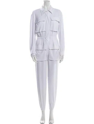 Pre-owned Norma Kamali Jumpsuit In White