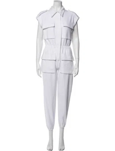 Pre-owned Norma Kamali Jumpsuit In White