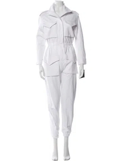 Pre-owned Norma Kamali Jumpsuit In White