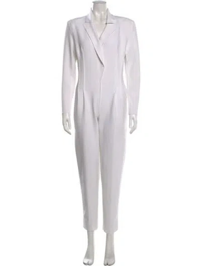 Pre-owned Norma Kamali Jumpsuit In White