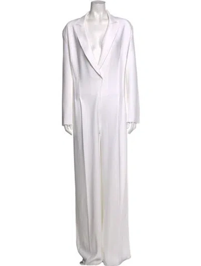 Pre-owned Norma Kamali Jumpsuit In White
