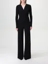Norma Kamali Ruched Jersey Jumpsuit In Schwarz
