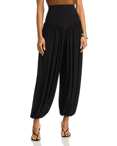 Norma Kamali Kenny High Waist Harem Pants In Black
