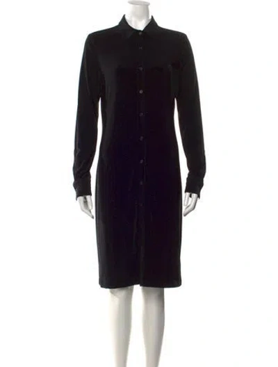Pre-owned Norma Kamali Knee-length Dress In Black