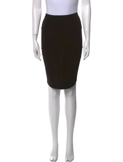 Pre-owned Norma Kamali Knee-length Skirt In Black