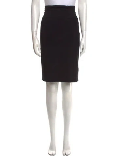 Pre-owned Norma Kamali Knee-length Skirt In Black